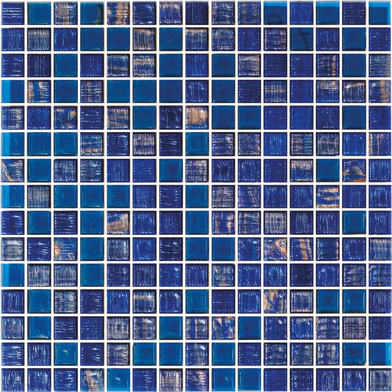 Klinker Konradssons Bisazza Lidia Mix Coboltblå 2x2 cm