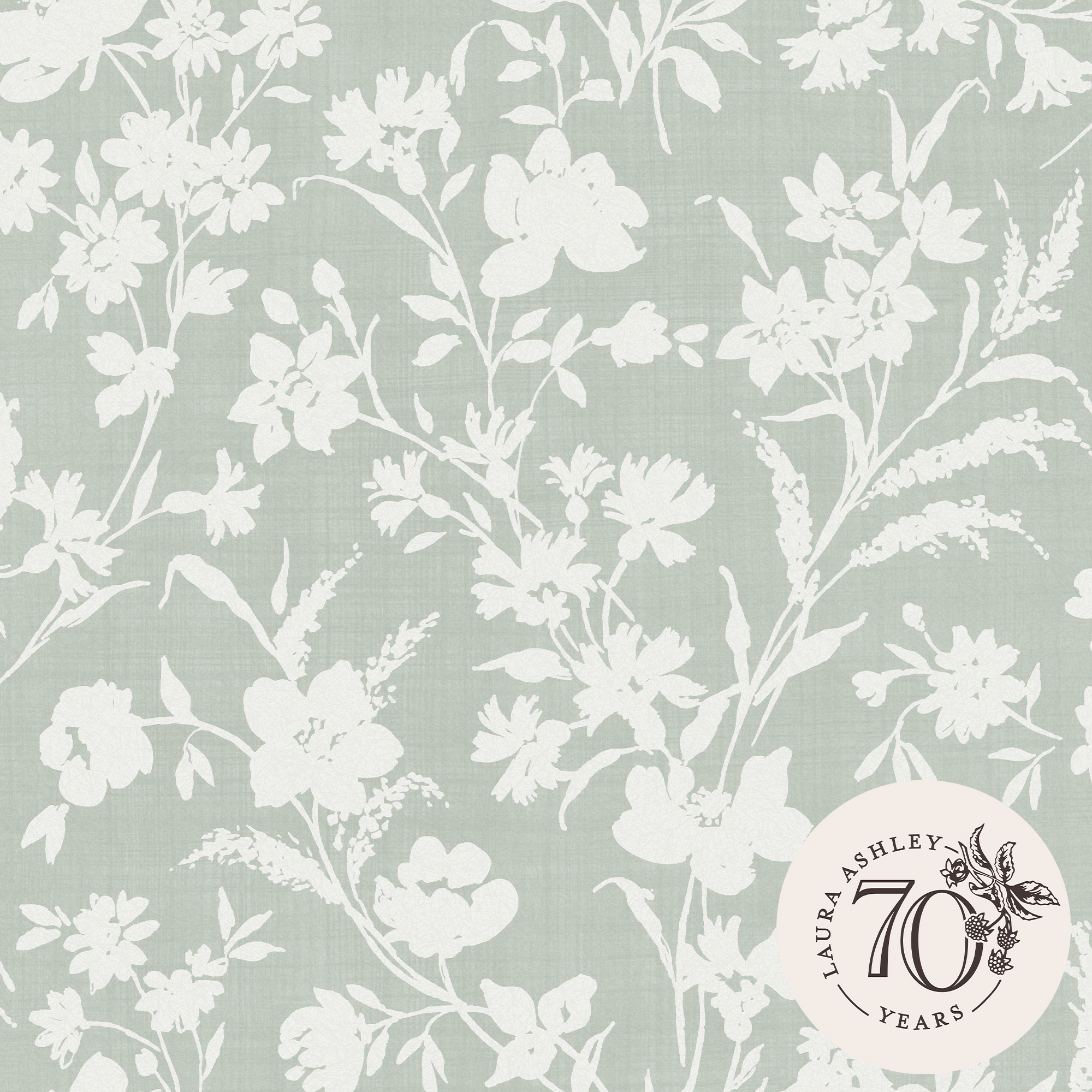 Tapet Laura Ashley Rye Sage Grön 119855