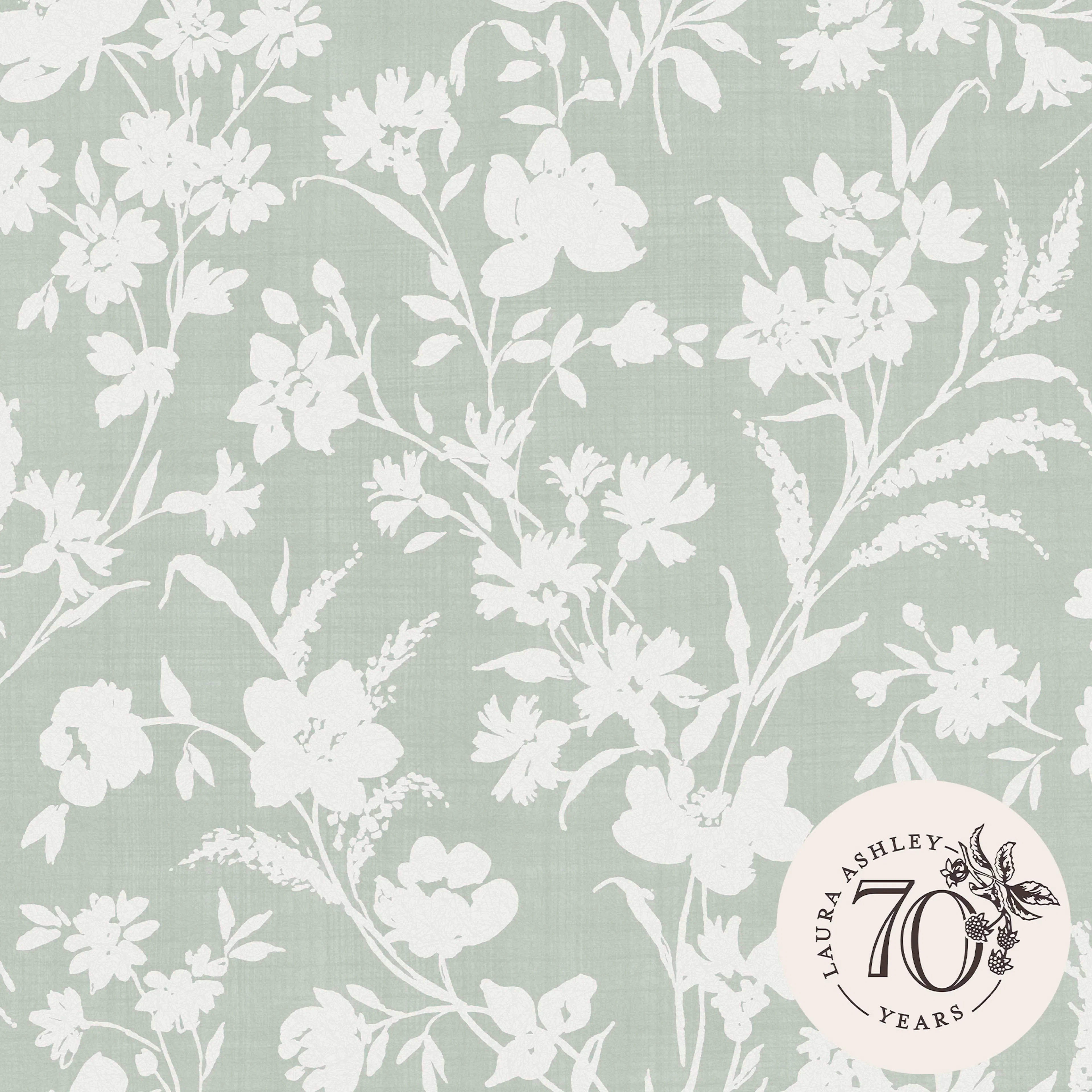 Tapet Laura Ashley Rye Sage Grön 119855