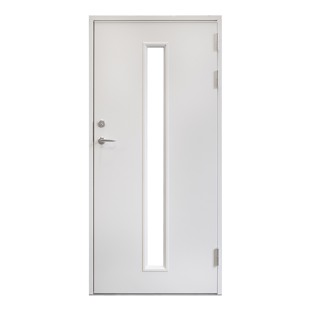 Utbytesdörr Landskap Avlångt Glas Vitmålad