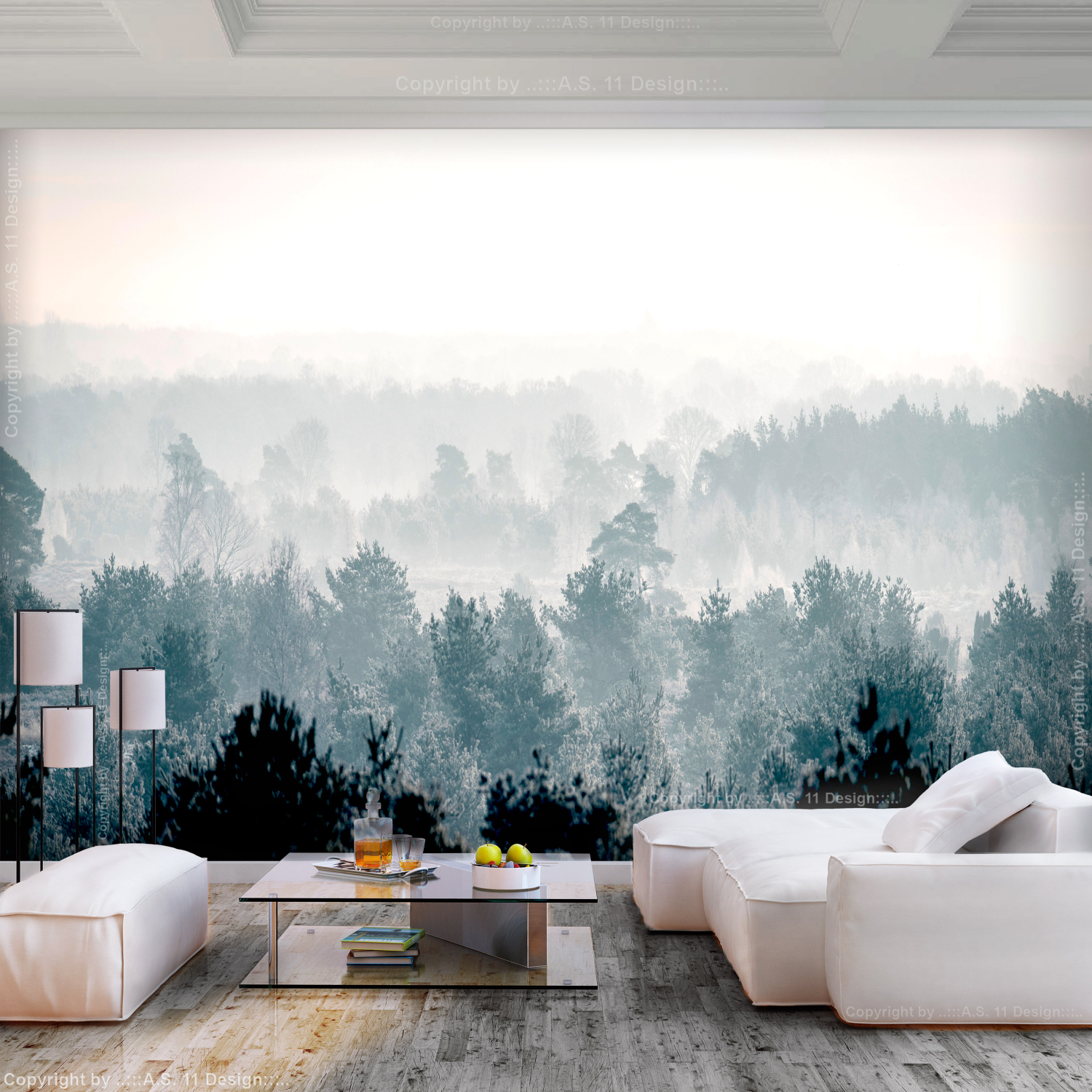 Fototapet Arkiio Winter Forest 450x315 cm