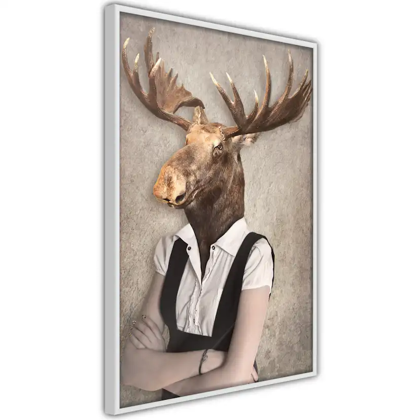 Poster Artgeist Affisch Brainy Moose