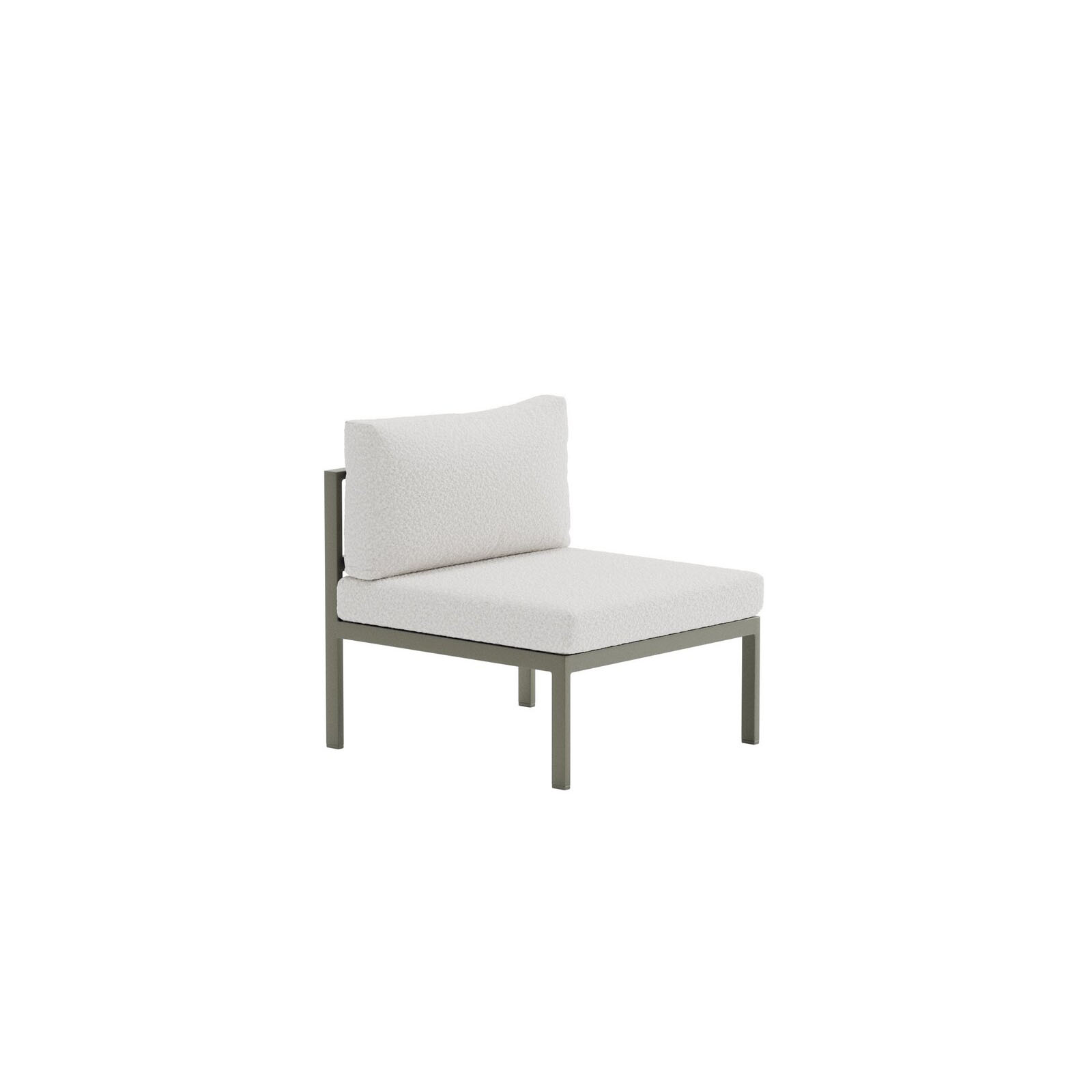 Copacabana Sofa Module Middle - Brown / White Bouclé Brown / White Bouclé