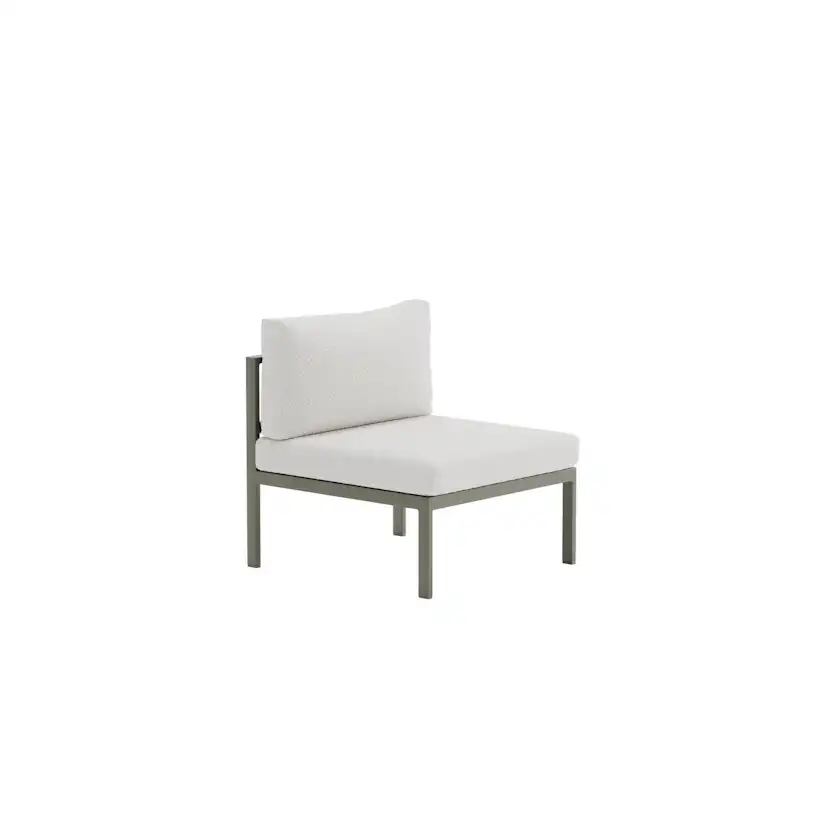 Copacabana Sofa Module Middle - Brown / White Bouclé Brown / White Bouclé