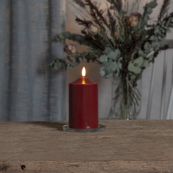 Blockljus Star Trading Flamme LED Röd Batteriljus