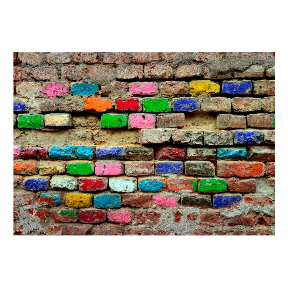 Fototapet Arkiio Självhäftande Colourful Bricks