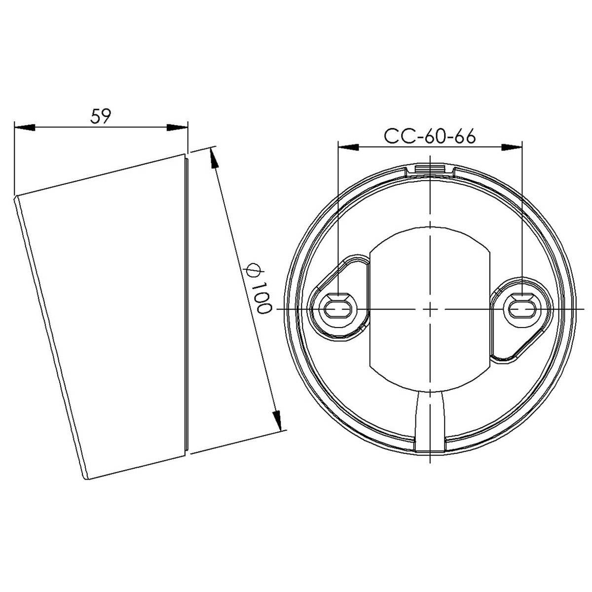 Vägglampa Ifö Electric Sockel 84,5 Sned IP20 LED