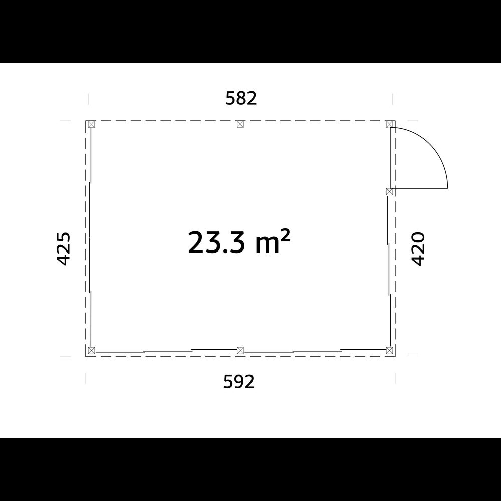 Uterum Palmako Lumi 24,5 m² (inv. 23,3 m²) Slide Plus