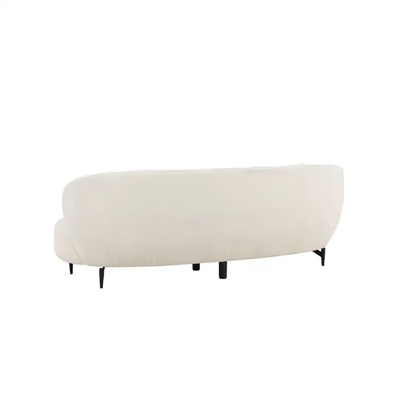 3-sitssoffa Venture Home Luna Boucle Vit