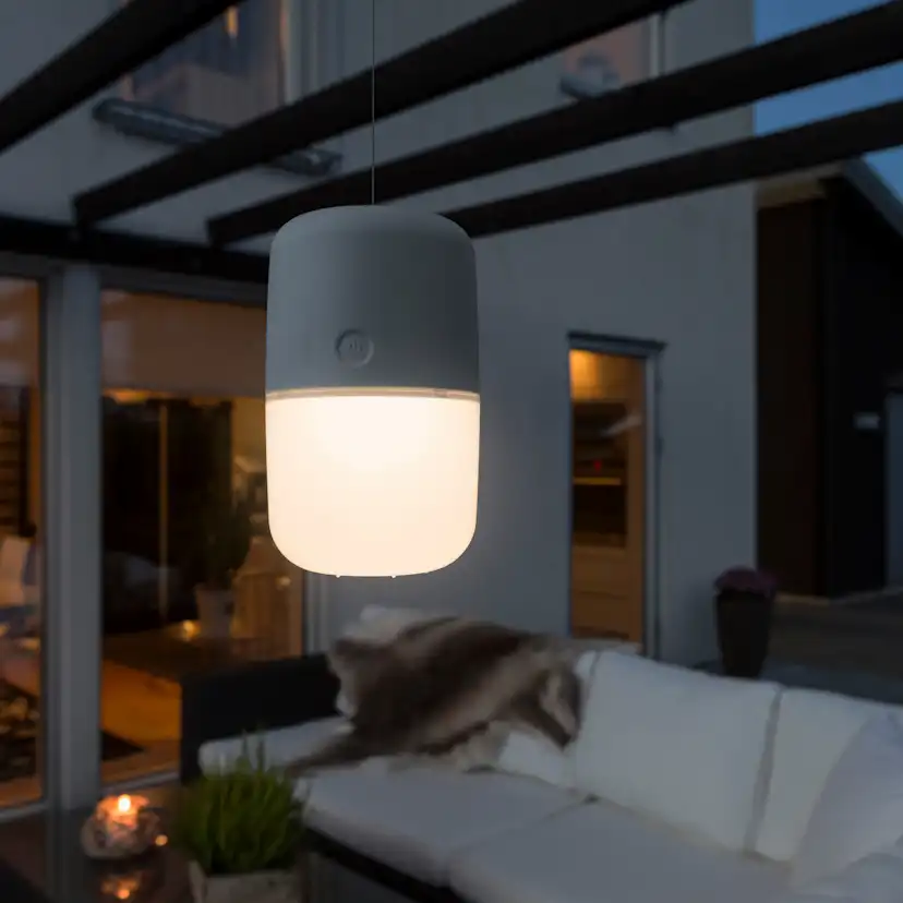 Solcell/USB-Lampa Gnosjö Konstsmide Assisi Hängande/Stående LED