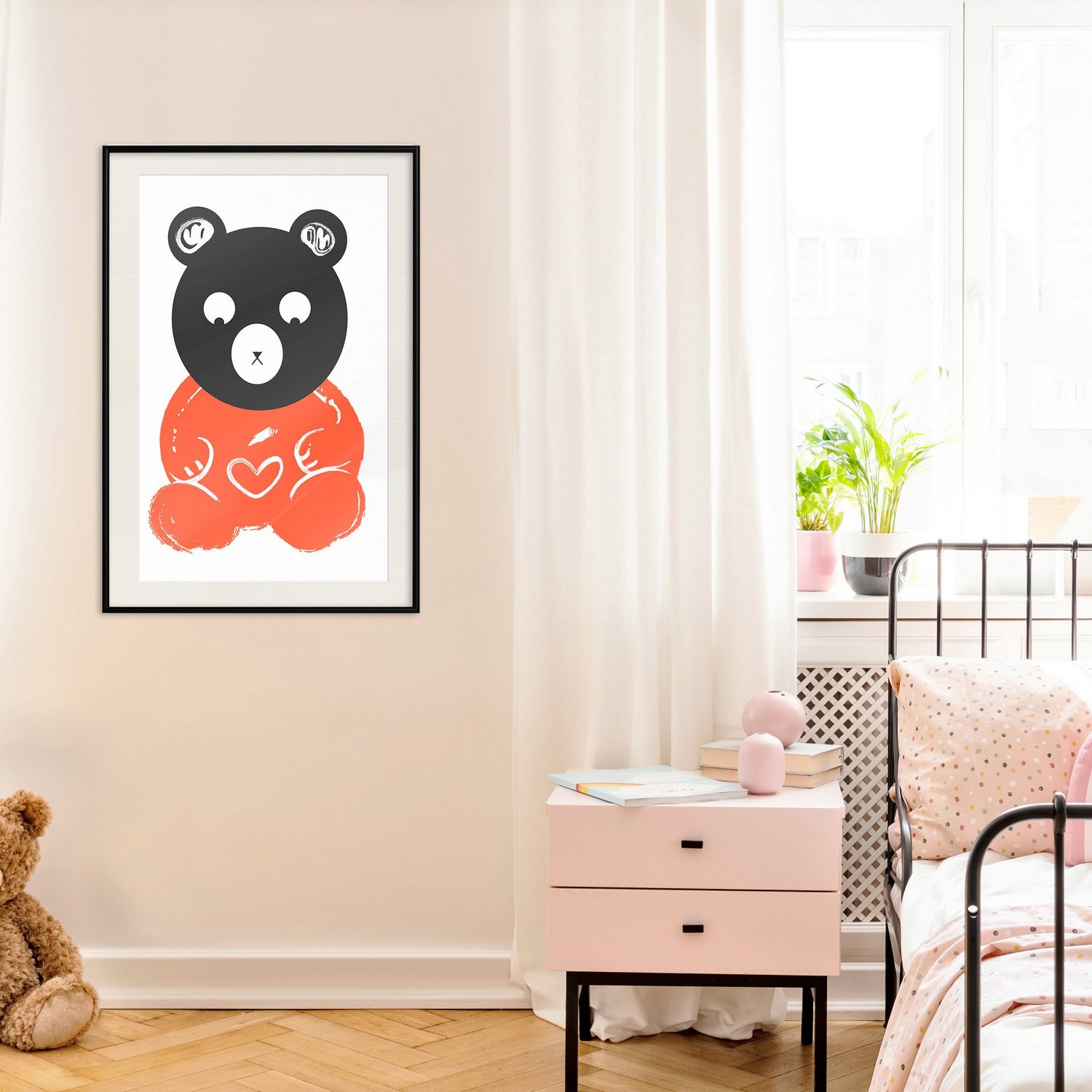 Poster Artgeist Affisch Thoughtful Bear