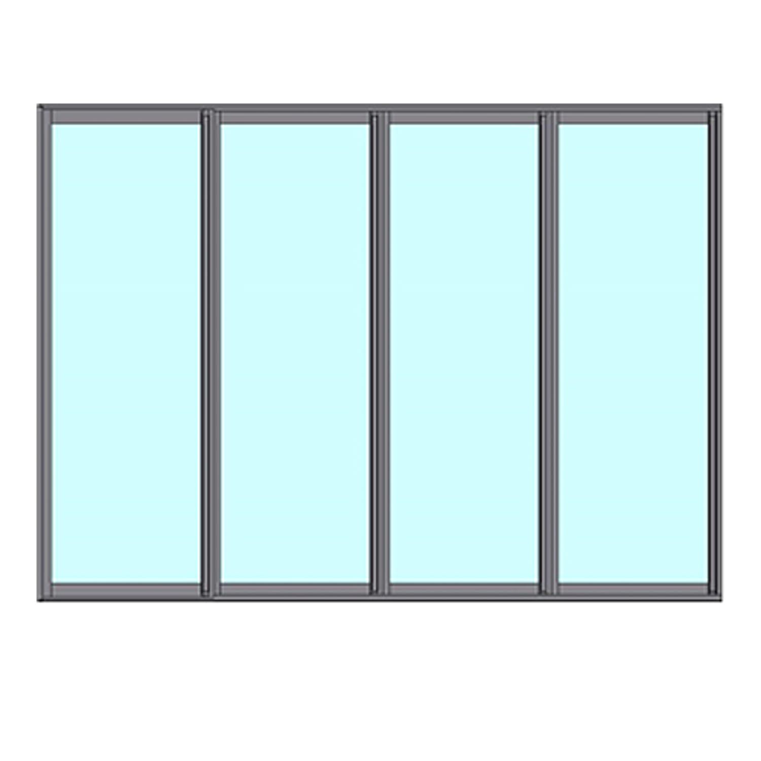 Fast Väggparti Novoroom Ultra+ 4-Delat