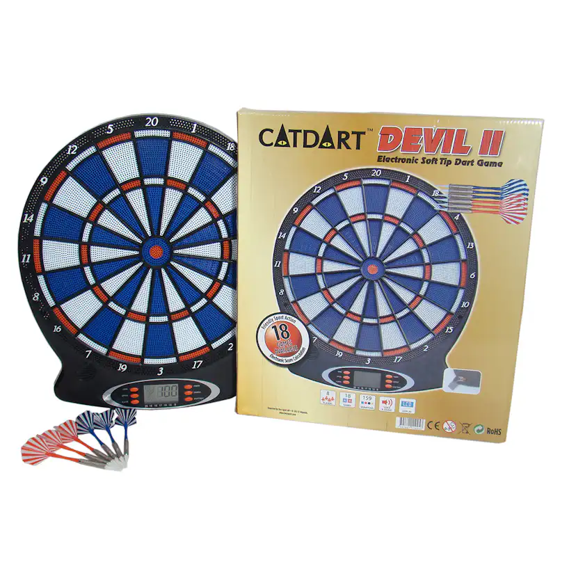 Darttavla Catdart Devil II Elektronisk med LCD-Display & Ljudeffekter