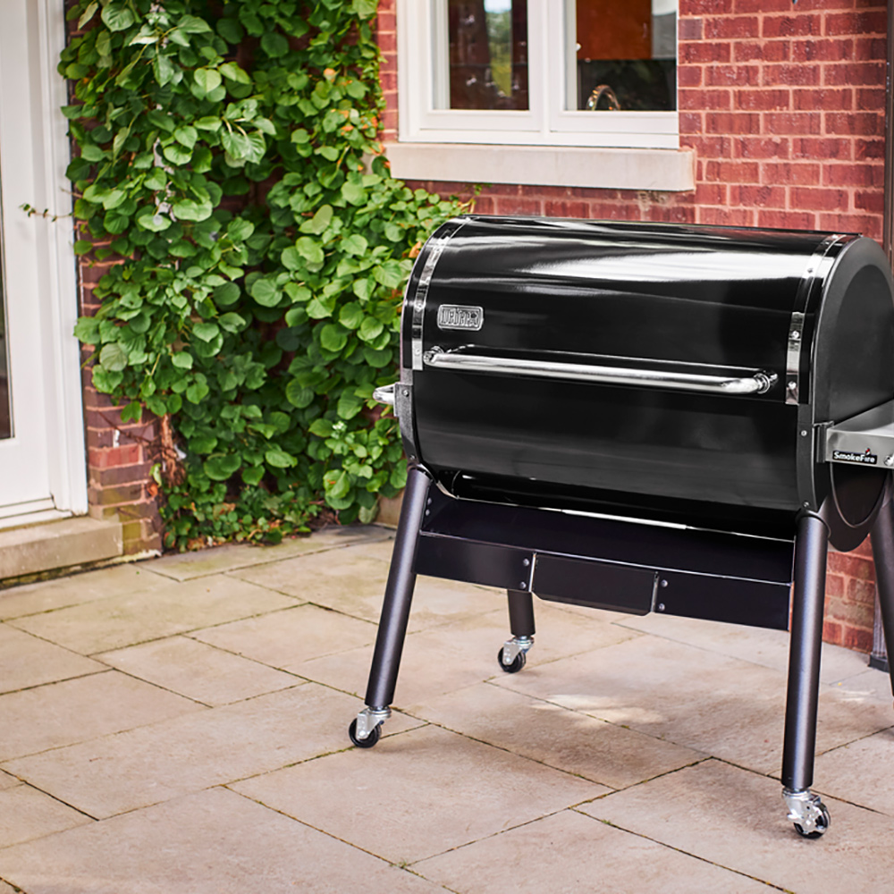 Träpelletsgrill Weber SmokeFire EX6 GBS Svart, Grillyta med 2 Zoner