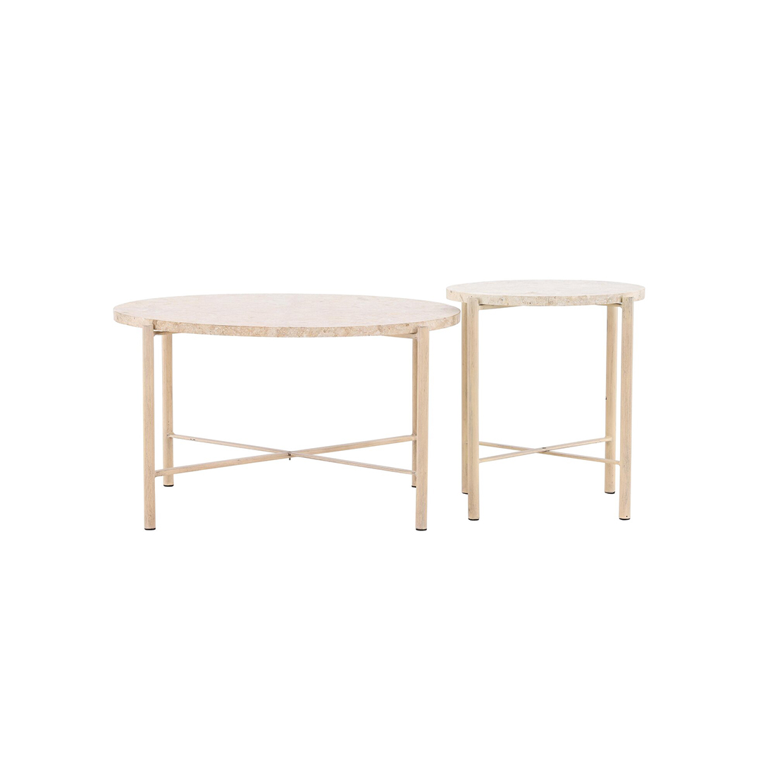 Soffbord Vind Sandhamn Ø70 cm & Ø40 cm
