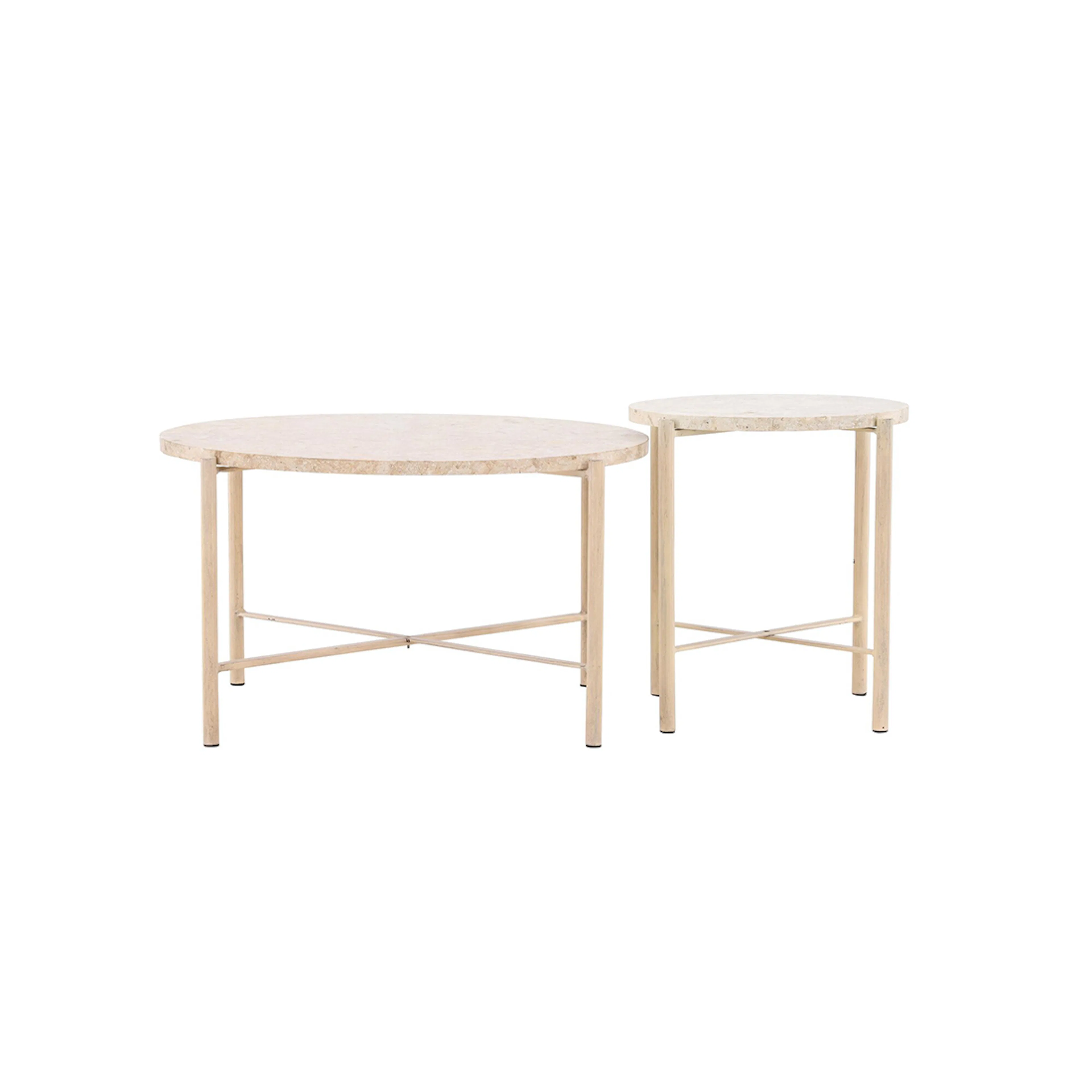 Soffbord Vind Sandhamn Ø70 cm & Ø40 cm