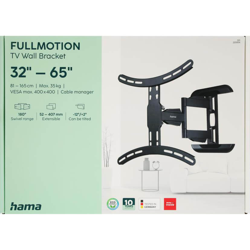 Väggfäste Hama Full Motion VESA upp till 400x400 65 tum
