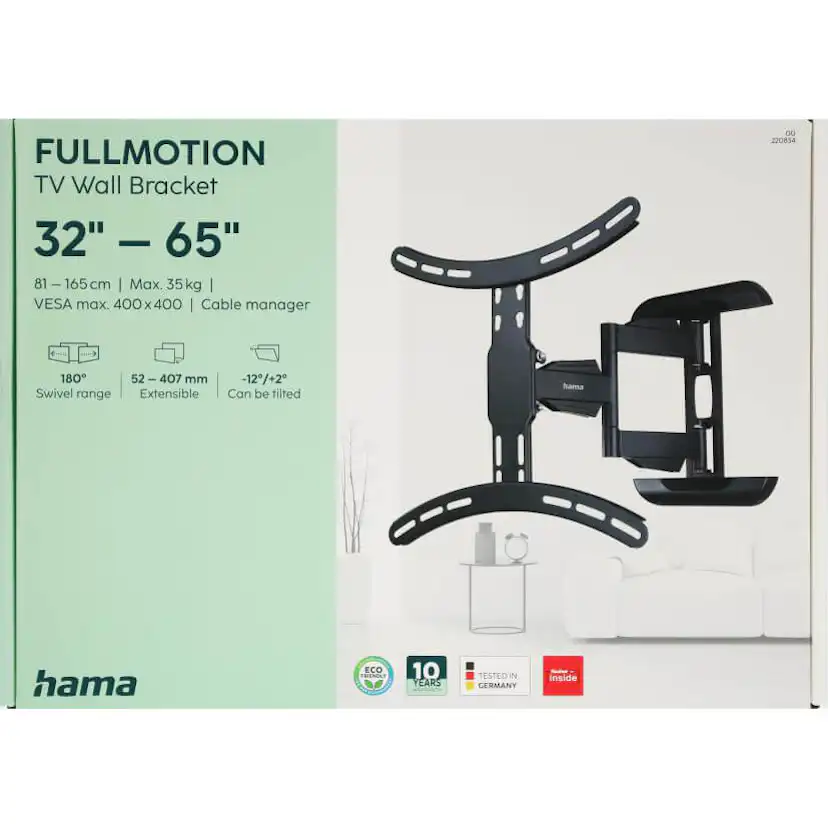 Väggfäste Hama Full Motion VESA upp till 400x400 65 tum