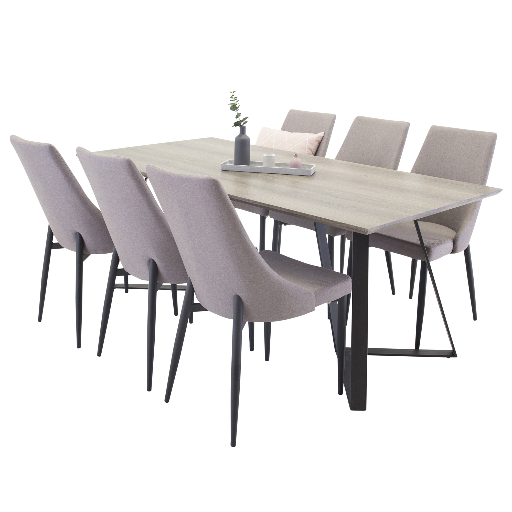 Matgrupp Venture Home Madde med 6 Laura Stolar 2.0