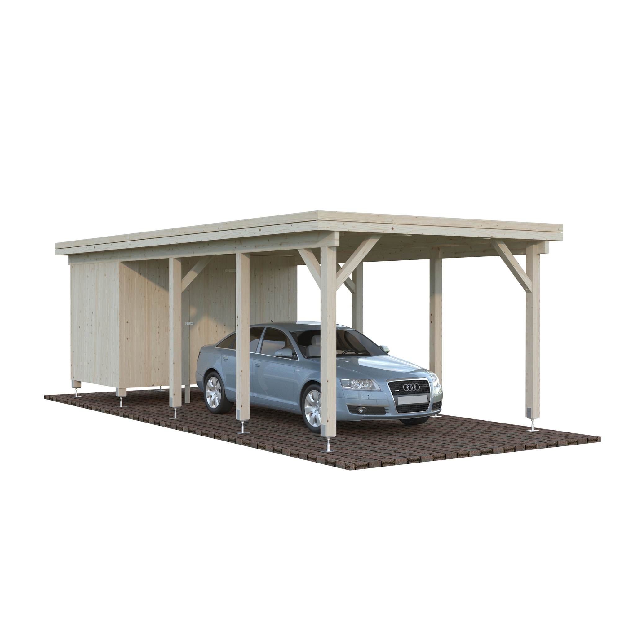 Carport Palmako Karl 23,1 m2 med Förråd