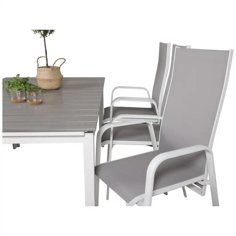 Matgrupp Venture Home Lova 160/240 med 6 Copacabana Stolar