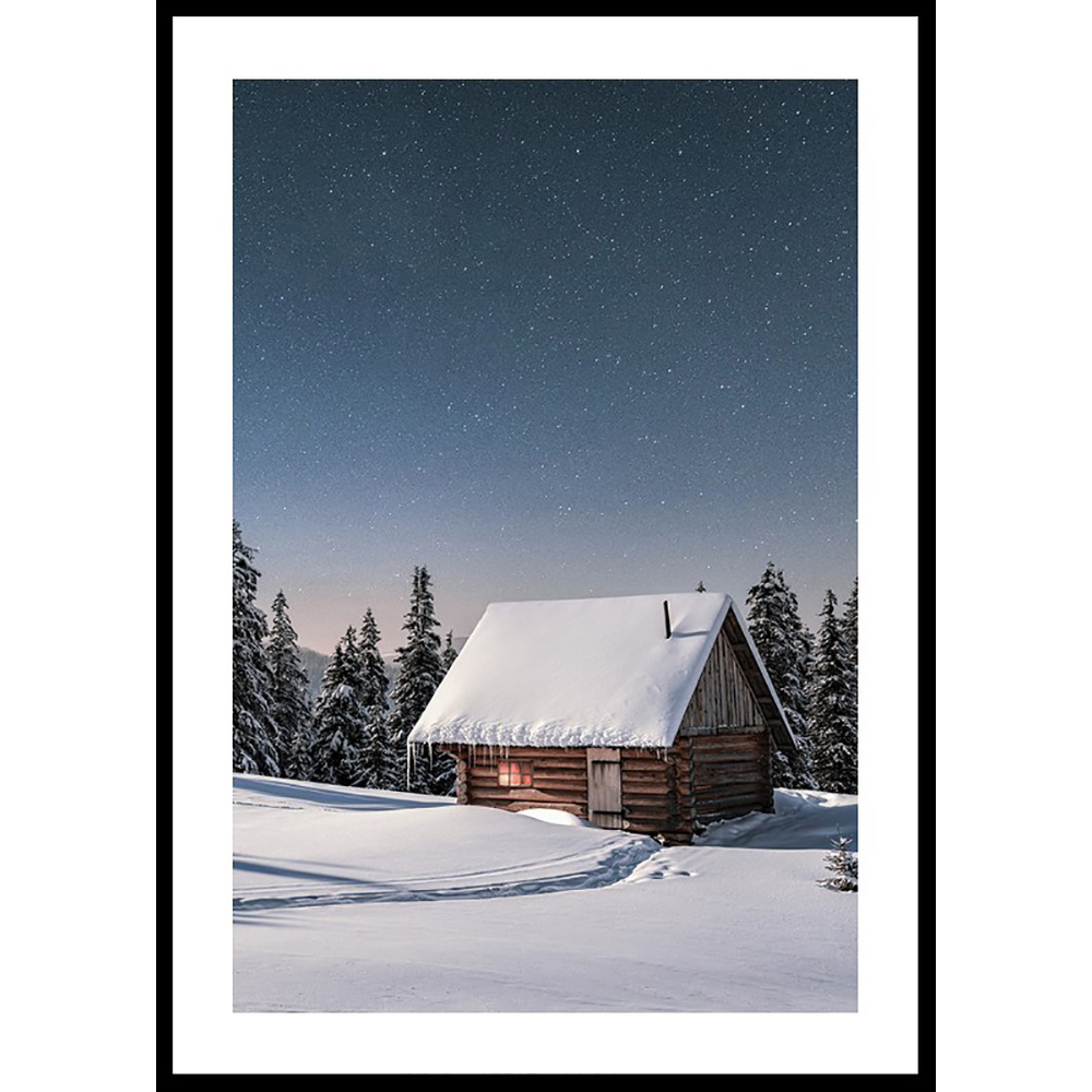 Poster Gallerix Cabin Under Stars