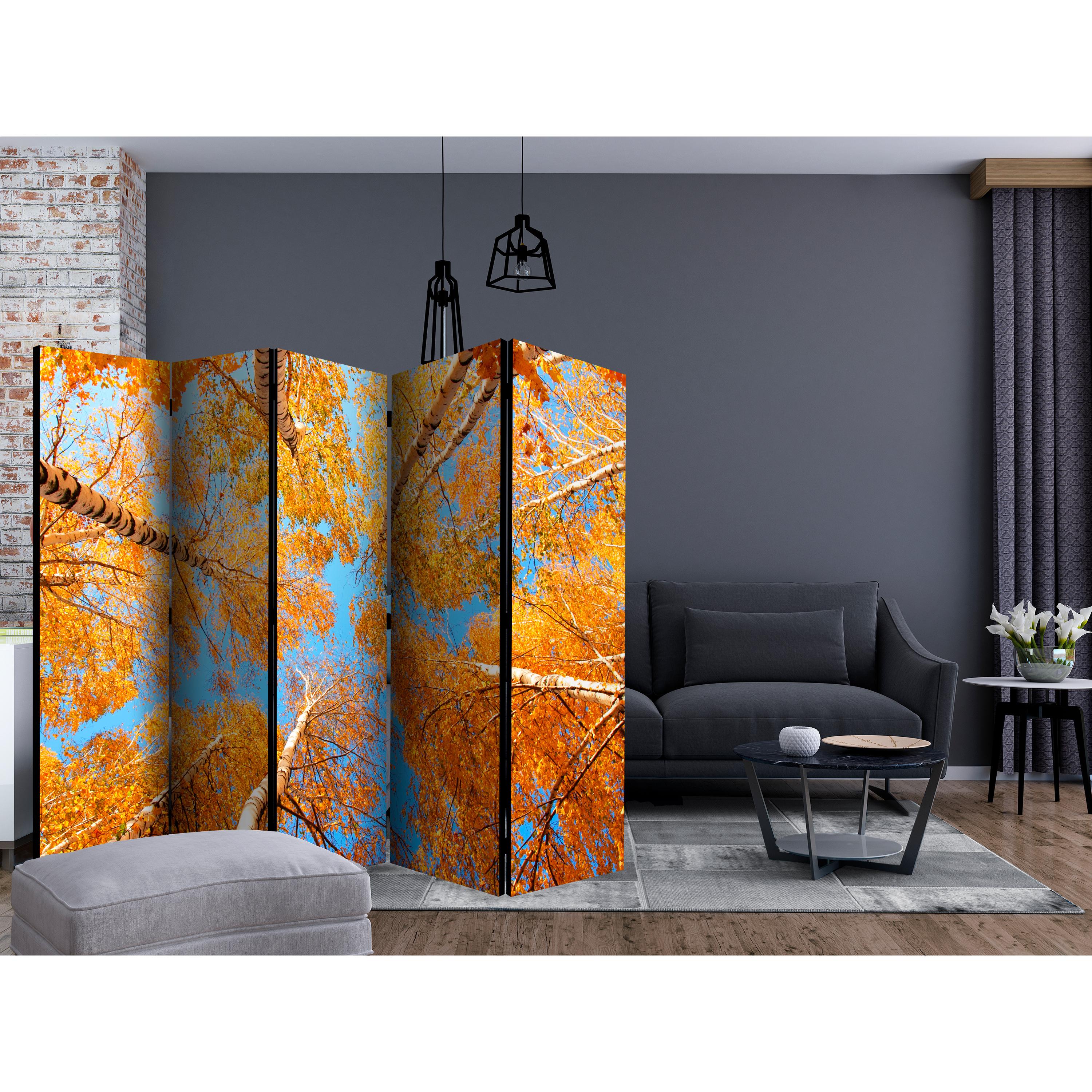 Rumsavdelare Skärmvägg Arkiio Autumnal Treetops II 225x172 cm