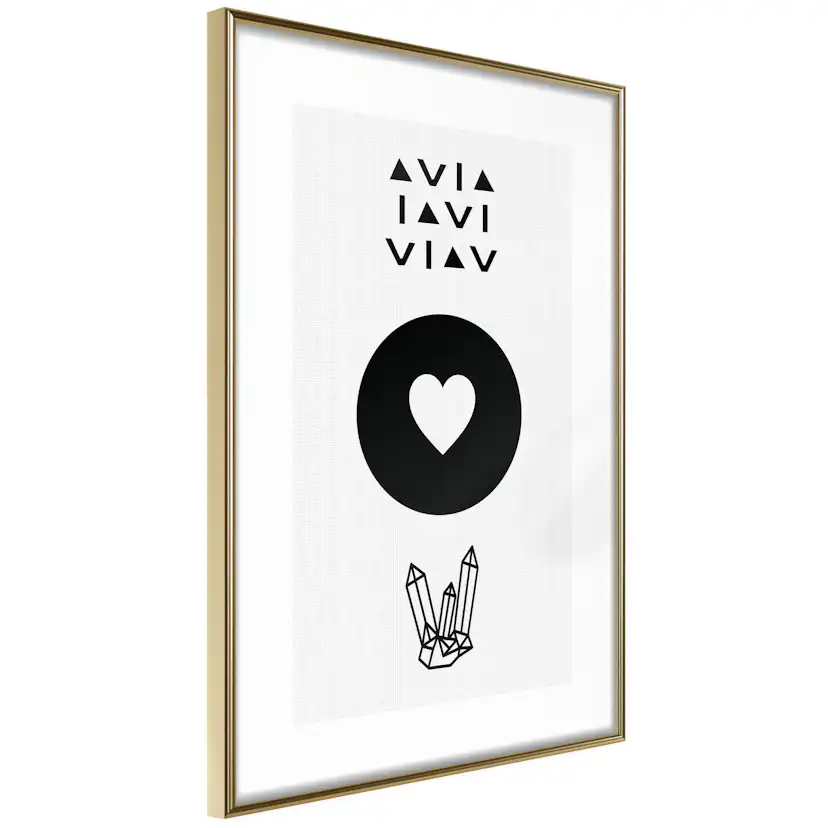Poster Artgeist Affisch Heart and Crystals