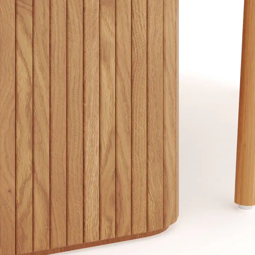 Matgrupp Bark Nixrai Rektangulärt Matbord 140 cm med 4Datoori Matstol