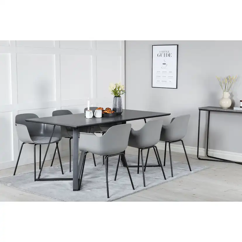 Matgrupp Venture Home Marina med 6 Comfort Plastic stolar