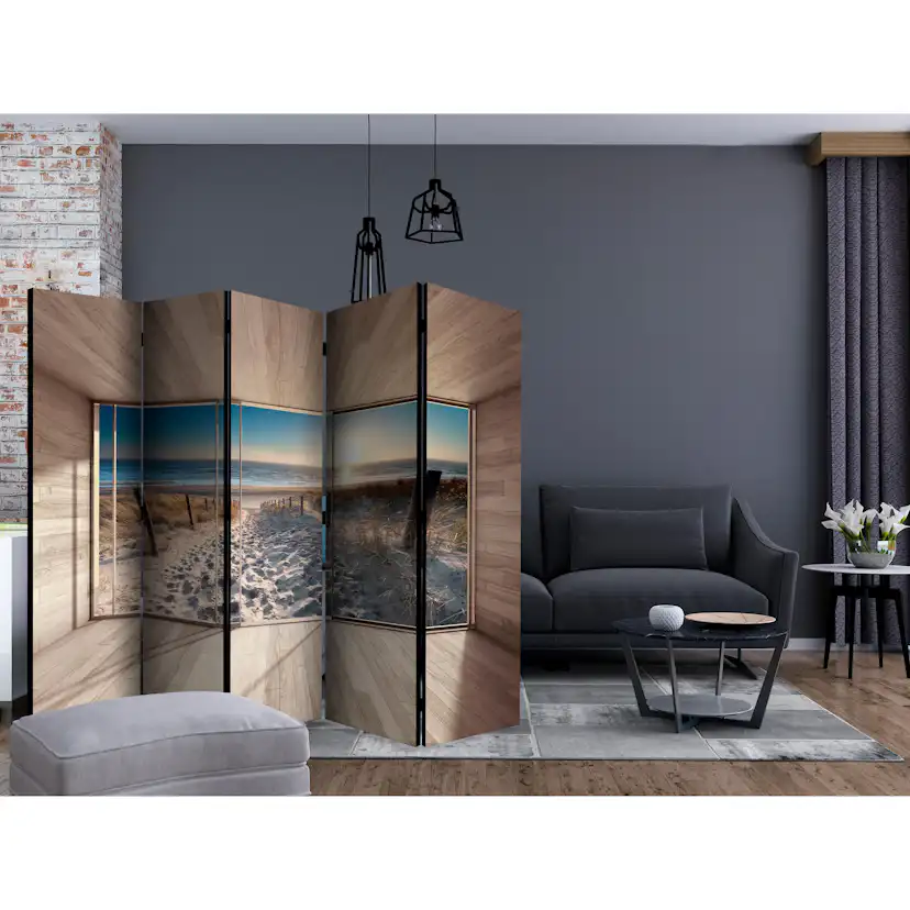 Rumsavdelare Skärmvägg Arkiio Modern Lounge By the Sea II 225x172 cm