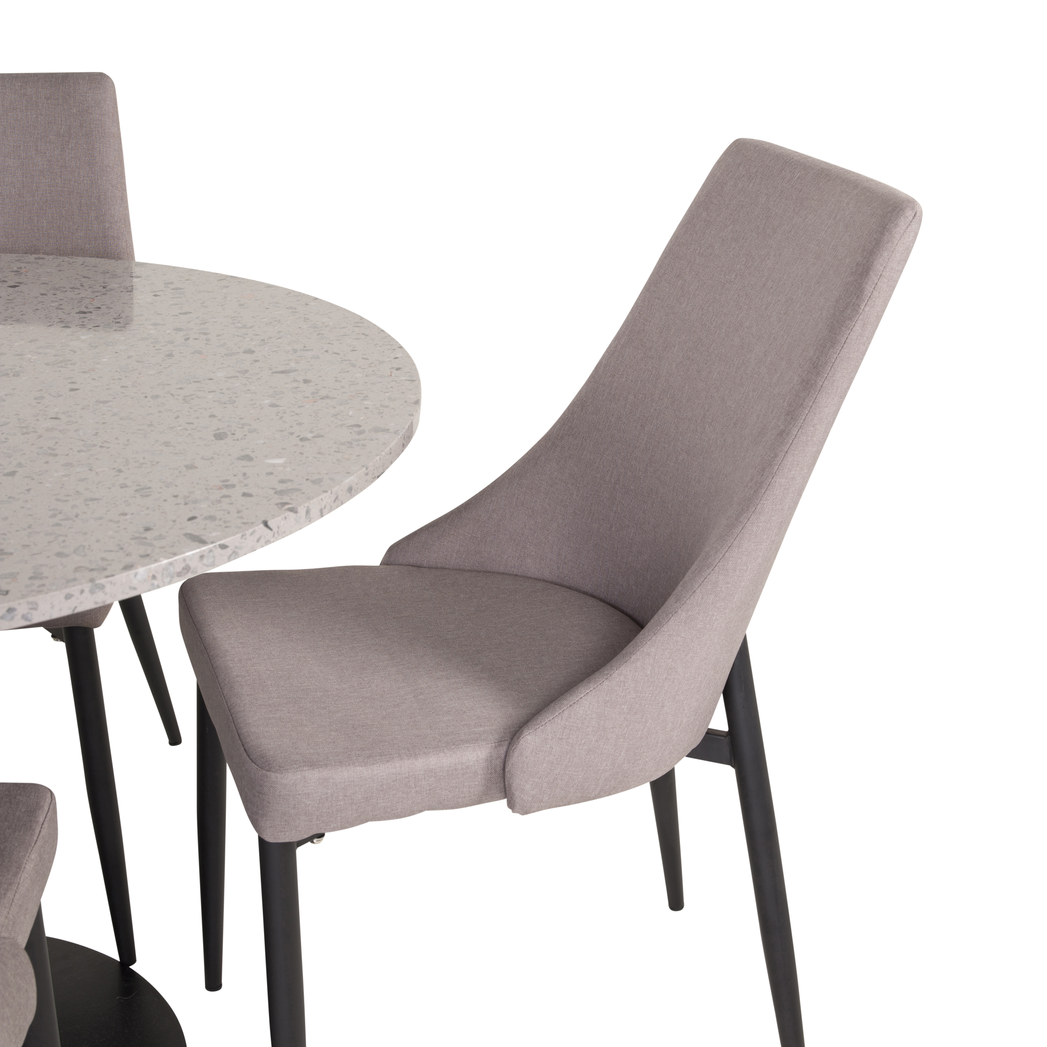 Matgrupp Venture Home Roxanna med 4 Laura Stolar Grå