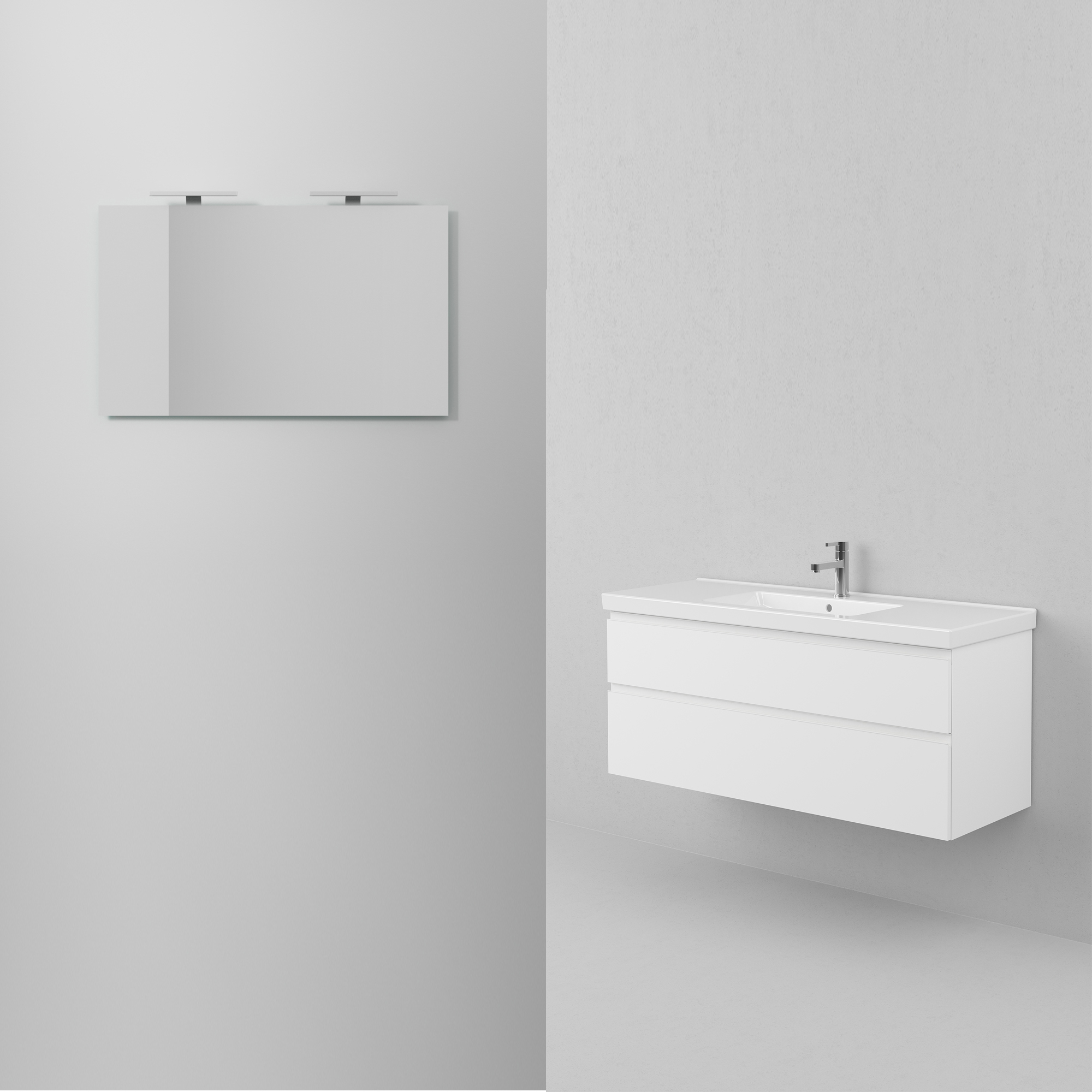INR Möbelpaket 120 Viskan Grip Premium White Bredd: 1200 mm