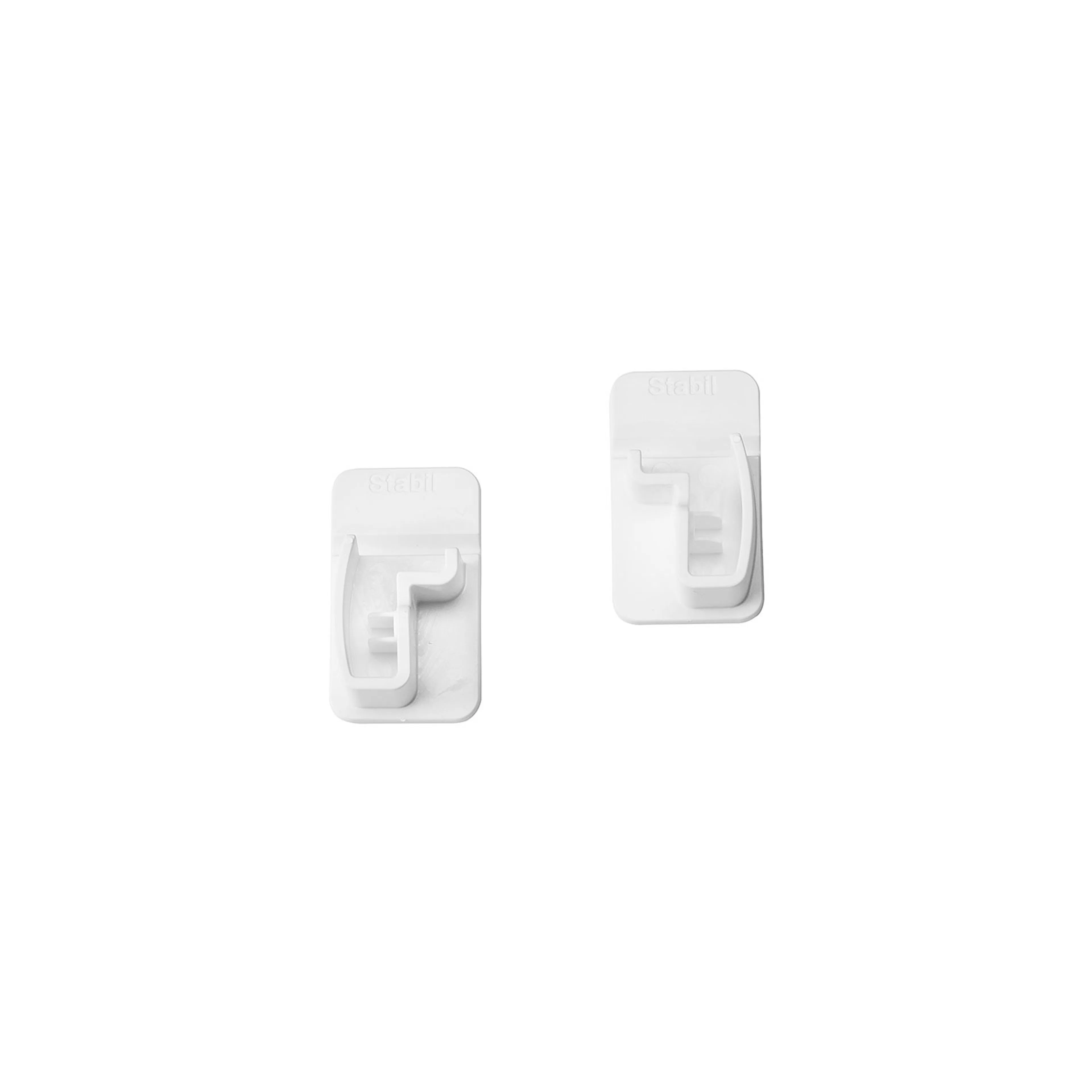 Väggfäste Leijma Stabil Vit Skruvfri 2-pack