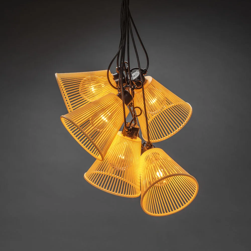 Startset E27 10 amber LED Svart/Gul