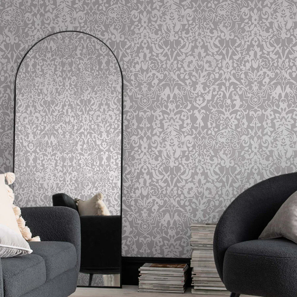 Tapet NEXT Majestic Damask Grey