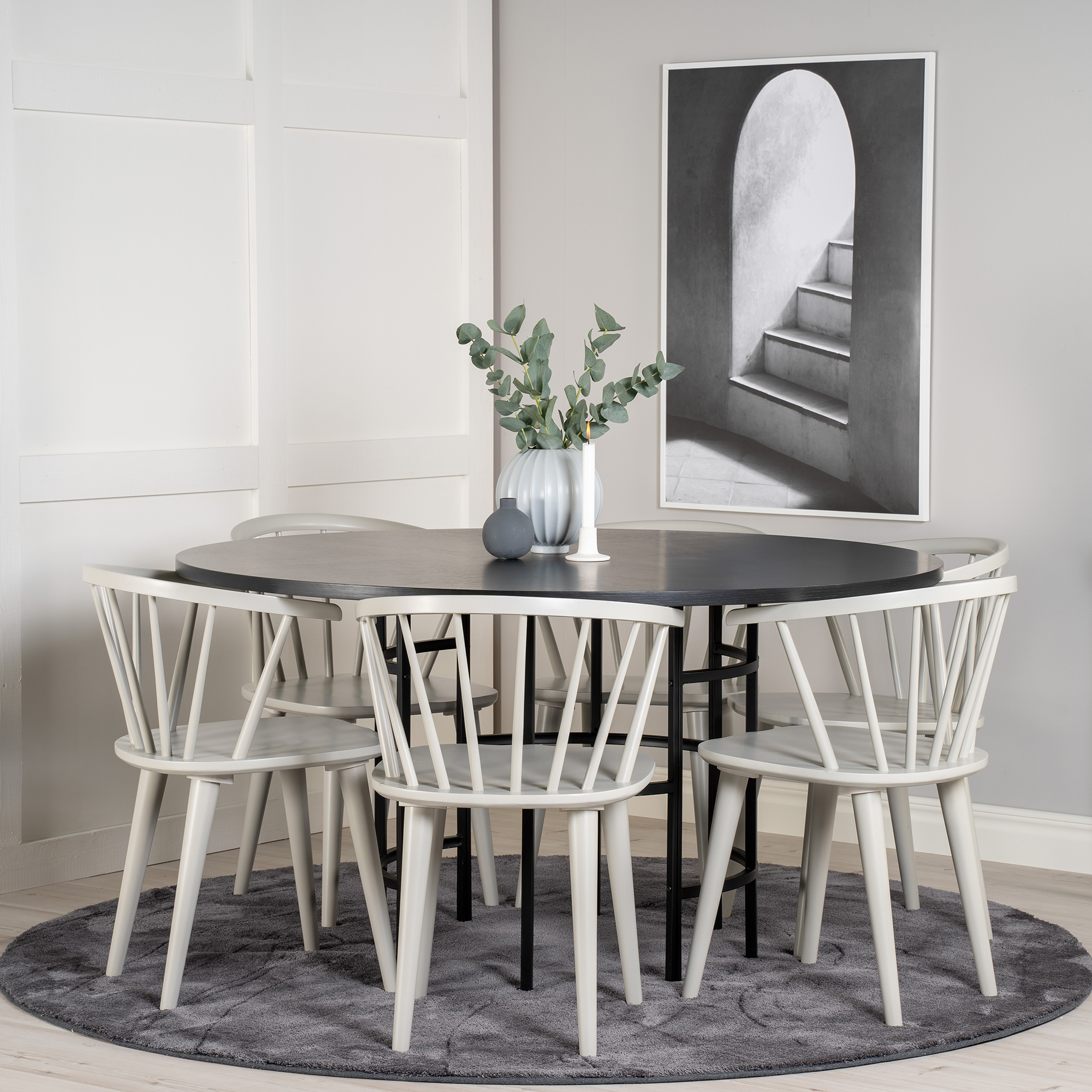 Matgrupp Venture Home Copenhagen med 6 Brum Stolar