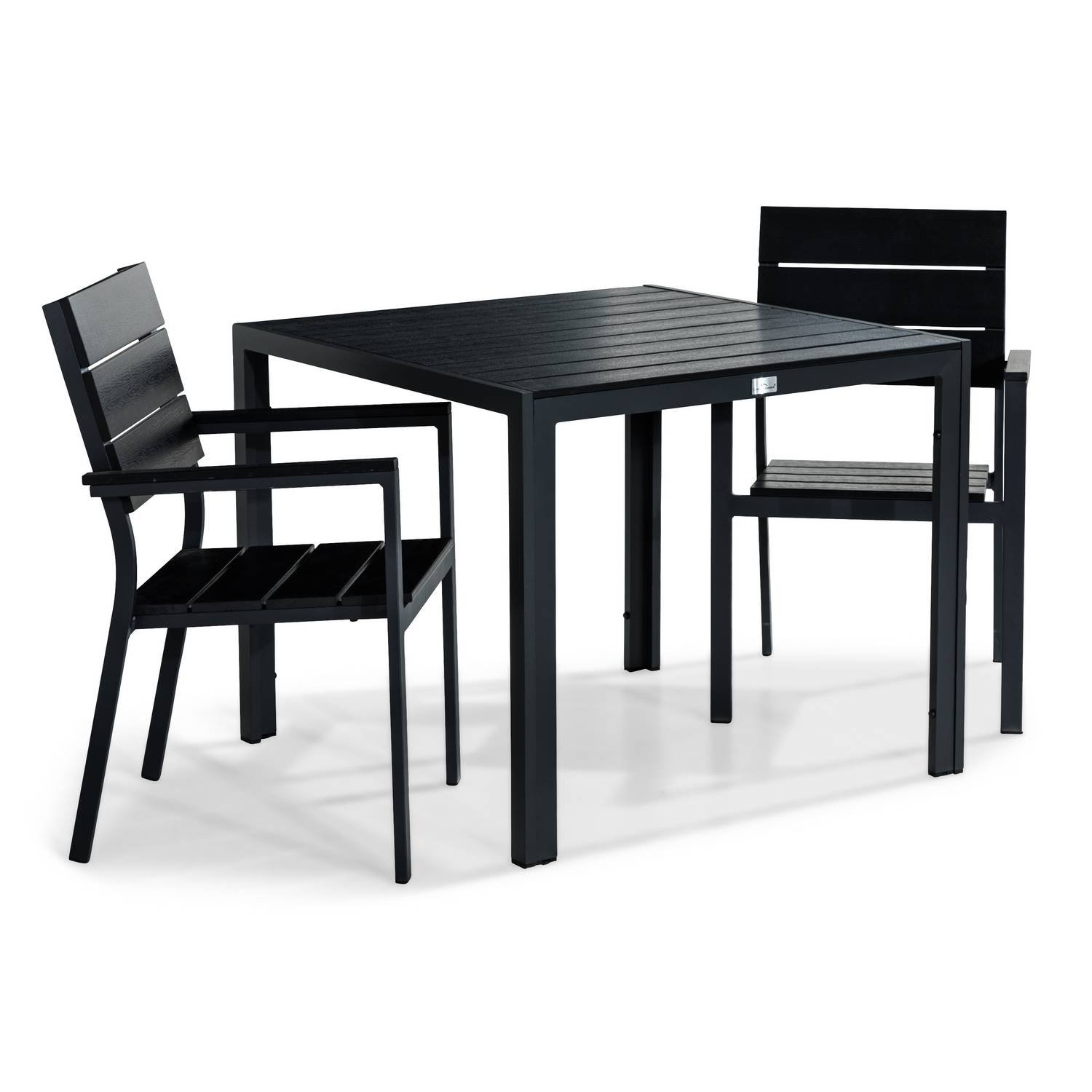 Matgrupp Comfort Garden Tunis Matgrupp Utomhus 90x90 med 2 Stapelstolar