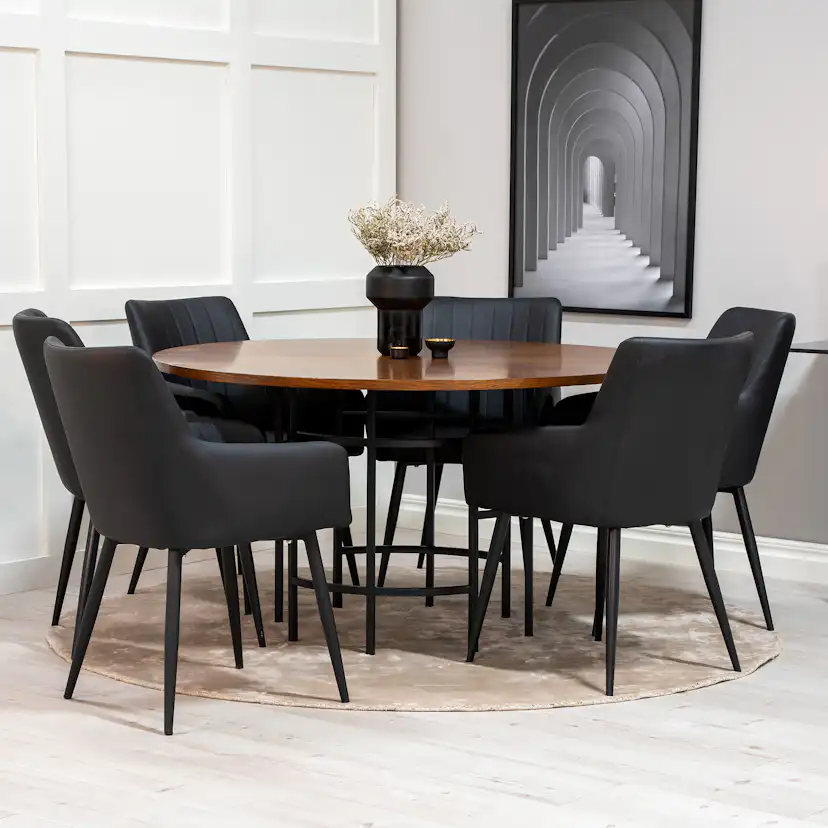 Matgrupp furniture/fashion Copenhagen med 6 Corina Stolar