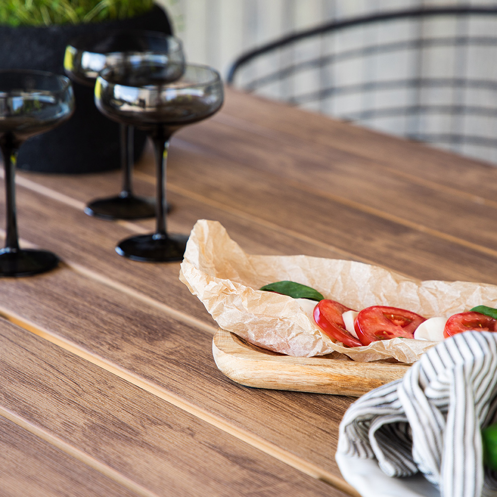 Break Diningtable Alumnium - Black / Nature Rectangular 90*2 Svart/Natur