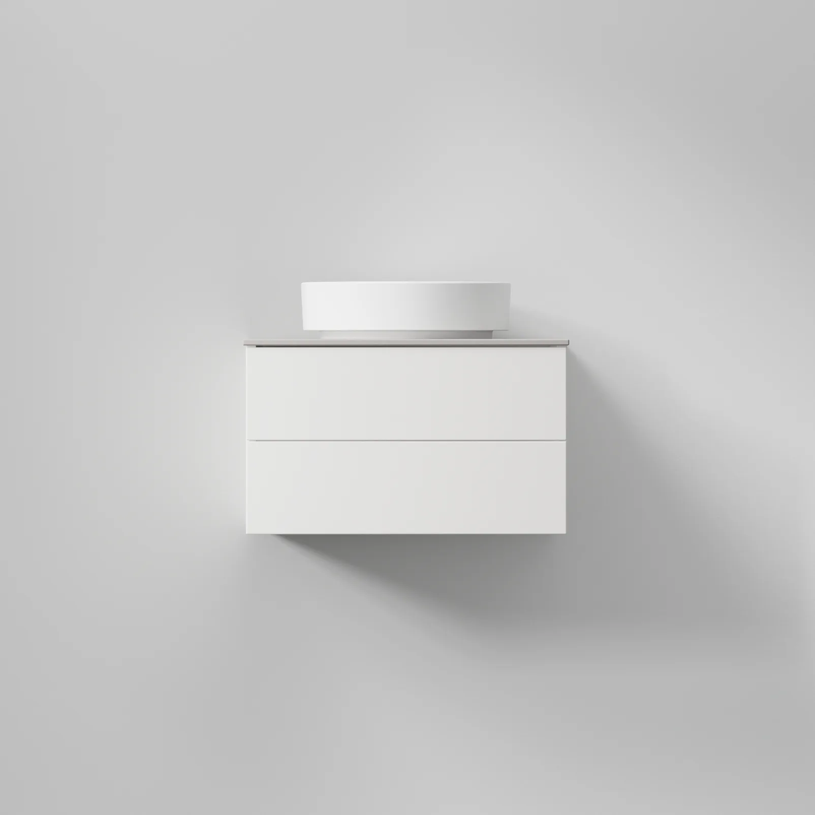 Kommod AIR Solid 60,Premium White, 2 lådor,596x350x450 Bredd: 600 mm