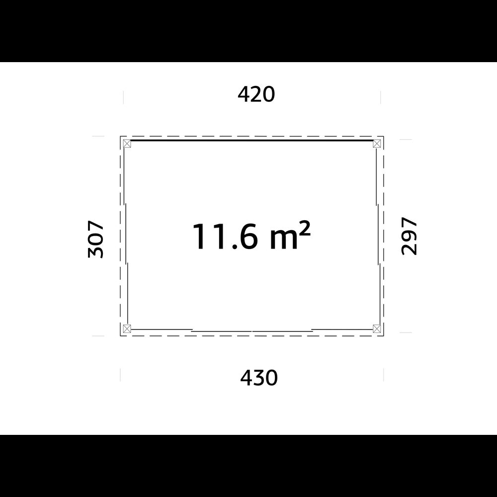 Uterum Palmako Saga 12,5 m² (inv. 11,6 m²) Slide