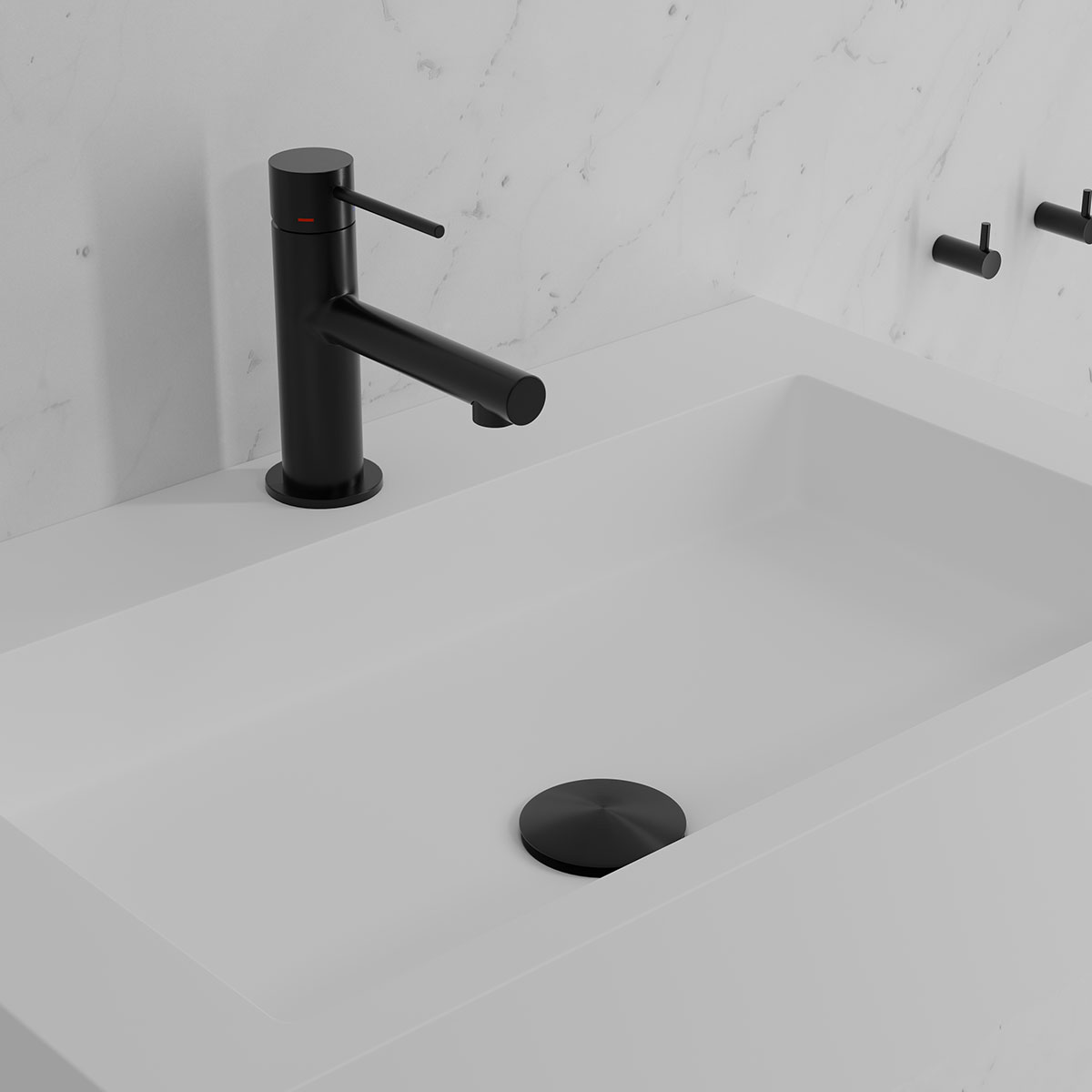 Tvättställsblandare Scandtap Steel Vertex