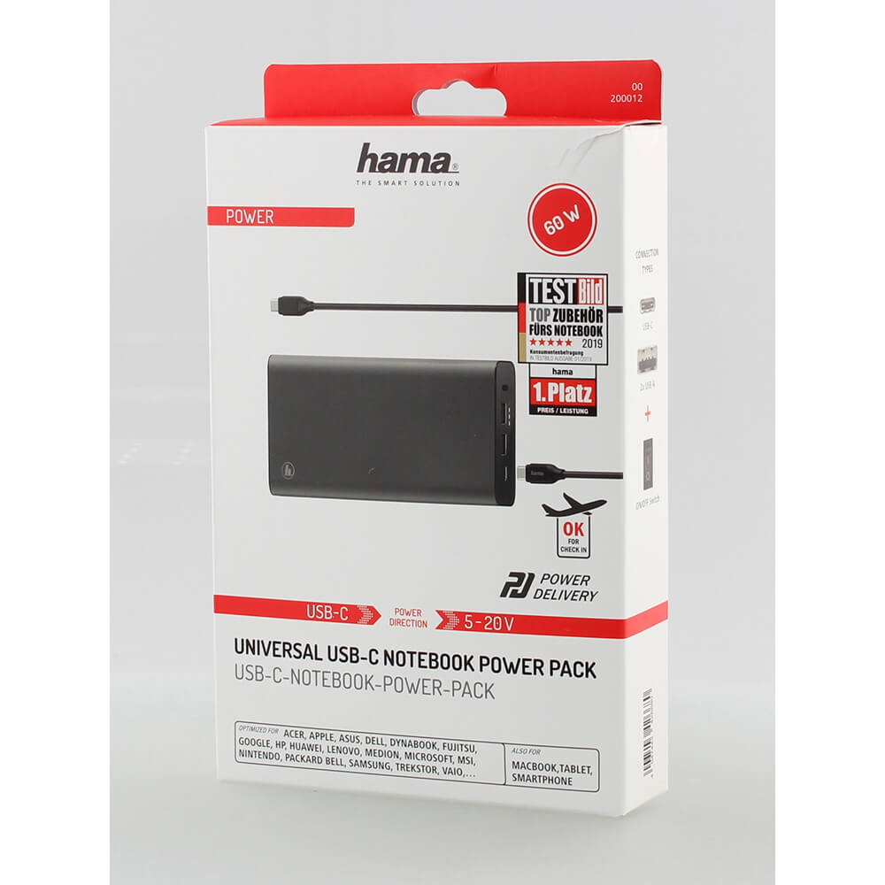 Powerbank Hama USB-C 26800ma 5-20V/60W