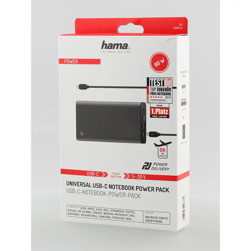 Powerbank Hama USB-C 26800ma 5-20V/60W