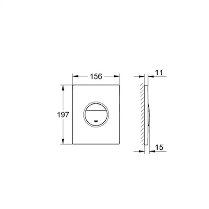 Spolknapp Grohe Sail Vit