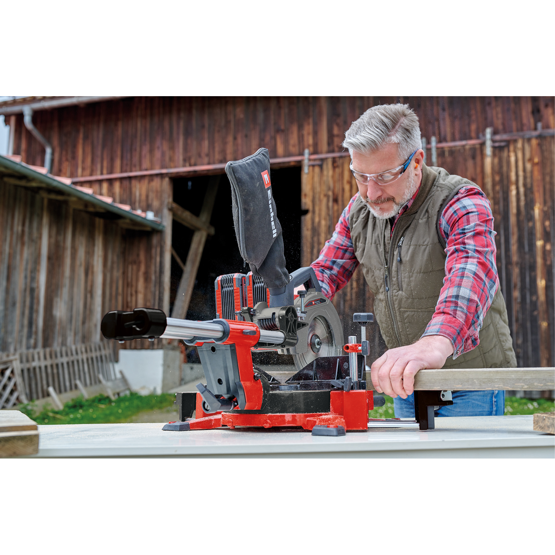 Glid-geringssåg Einhell TE-SM 36/210 Li - Solo Sladdlös utan Batteri