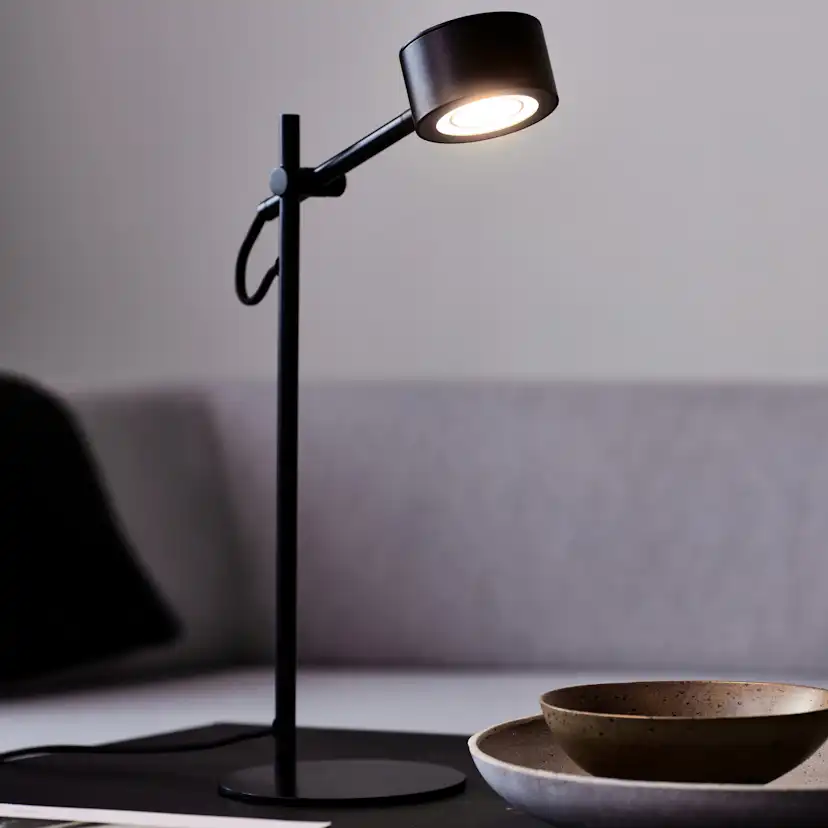 Bordslampa Nordlux Clyde Svart med Justerbart Lamphuvud