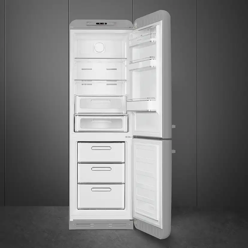 Kombinerad Kyl/frys Smeg FAB32/2025 Högerhängd Silver i 50´s Style