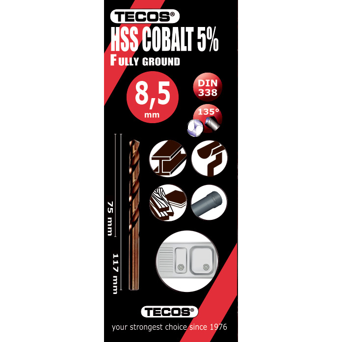 Borr Tecos HSS-Cobalt